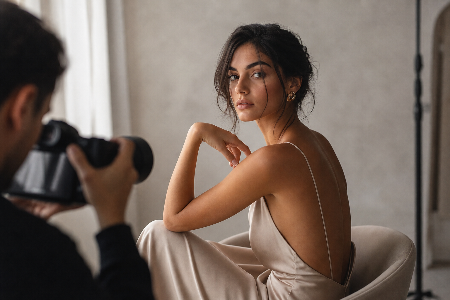 Portrait photography lesson and subject direction